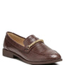 Vouse Low Block Loafers Adorned With Golden Chain