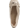 Norma Knot Detail Elasticated Ballet Flats