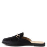 Velvet Buckled Flat Mules
