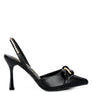 Pull Me Diamante Metal Chain Sandals