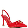 Pull Me Diamante Metal Chain Sandals
