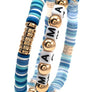 Mama Beaded Bracelets For Mother's Day Polymer Clay Colorful Surfeer Stackabel Beads Boho Summer Beach Jewelry