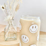 Smiley Face 16 Ounce Glass Cup