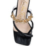 Social Bee Diamante Strap Heeled Sandals