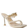Social Bee Diamante Strap Heeled Sandals