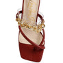 Social Bee Diamante Strap Heeled Sandals
