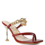 Social Bee Diamante Strap Heeled Sandals