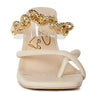 Social Bee Diamante Strap Heeled Sandals