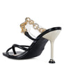 Social Bee Diamante Strap Heeled Sandals