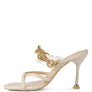 Social Bee Diamante Strap Heeled Sandals