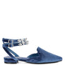 SALOME Burgundy Velvet Luxe Jewelled Flat Mules
