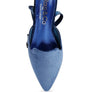 SALOME Burgundy Velvet Luxe Jewelled Flat Mules