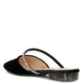 Turnon Velvet Diamante Detail Flat Mules