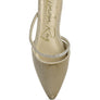Turnon Velvet Diamante Detail Flat Mules