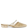 Turnon Velvet Diamante Detail Flat Mules