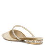 Turnon Velvet Diamante Detail Flat Mules