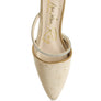 Turnon Velvet Diamante Detail Flat Mules