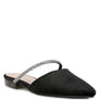 Turnon Velvet Diamante Detail Flat Mules