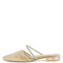 Turnon Velvet Diamante Detail Flat Mules
