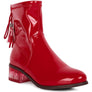 Cheer Leader Tassels Detail Ankle Boots