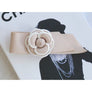 Camelia ribbed ribbon Hair Pins Beige