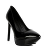 ROTHKO Black Patent Stiletto Sandals