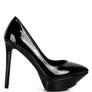 ROTHKO Black Patent Stiletto Sandals