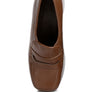 GILLIAM Beige High Platform Wedge Loafers