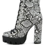 Spruce Snake Skin Snkle Boots