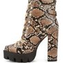Spruce Snake Skin Snkle Boots