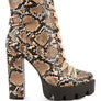 Spruce Snake Skin Snkle Boots