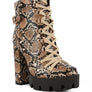 Spruce Snake Skin Snkle Boots