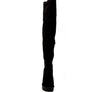 Maple High Block Heeled Faux Suede Long Boots