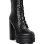 Meows Faux Leather High Heeled Ankle Boots