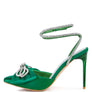 Urchin Croc Patterened High Heeled Sandal