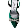 Big Treat High Heeled Jewel Velvet Mules