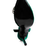 Big Treat High Heeled Jewel Velvet Mules