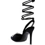 Big Treat High Heeled Jewel Velvet Mules