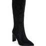 Prinkles Quilted High Italian Block Heeled Boots