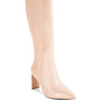 Prinkles Quilted High Italian Block Heeled Boots