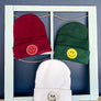 SEQUINED SMILEY FACE BEANIE
