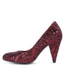 Sugar Plum Glitter Conical Heel Pumps