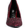Sugar Plum Glitter Conical Heel Pumps