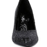 Sugar Plum Glitter Conical Heel Pumps