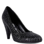 Sugar Plum Glitter Conical Heel Pumps