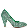 Sugar Plum Glitter Conical Heel Pumps