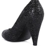 Sugar Plum Glitter Conical Heel Pumps