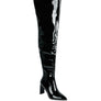 Minkles Patent Pu Statement Block Heel Long Boots