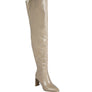 Minkles Patent Pu Statement Block Heel Long Boots
