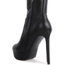 Rossetti Stretch Pu High Heeled Ankle Boot